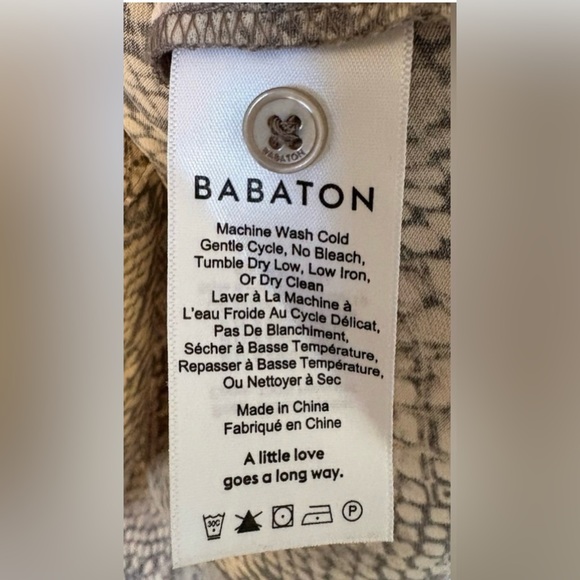 NWOT Aritzia Babaton Gray Snake Print Blazer size XS sku#52 - Picture 7 of 8